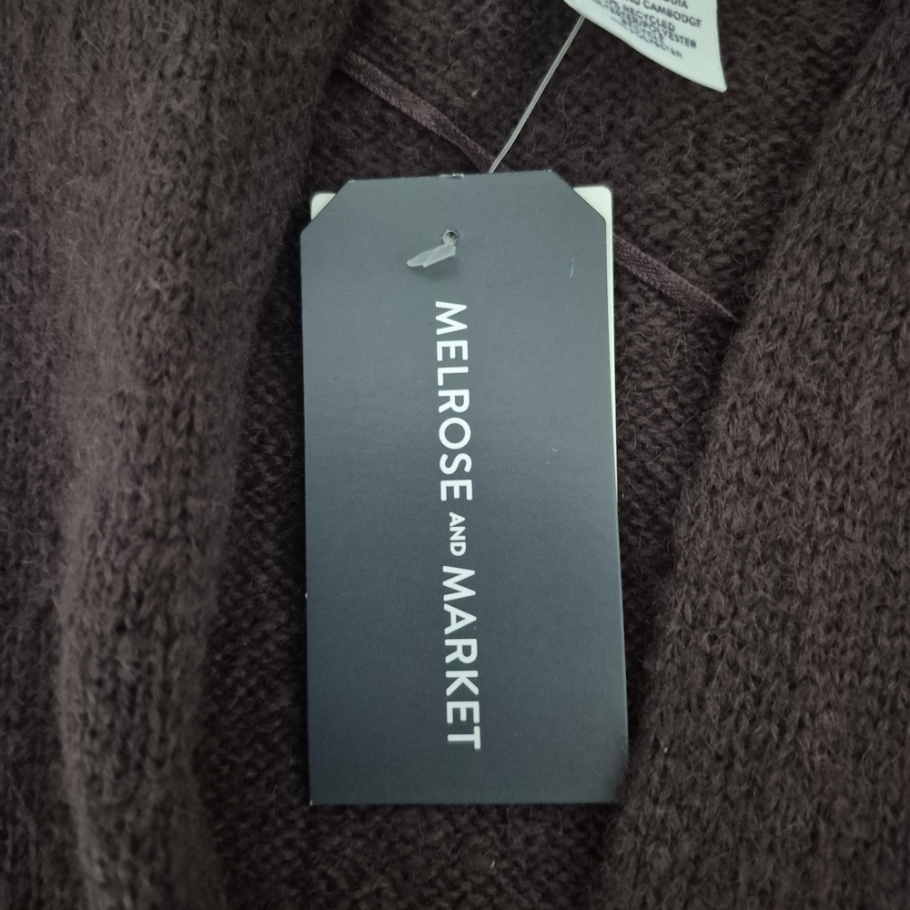 Melrose and Market Cardigan Sweater Womens XL Brown‎ Open Front Knit Cozy Soft - Picture 5 of 8